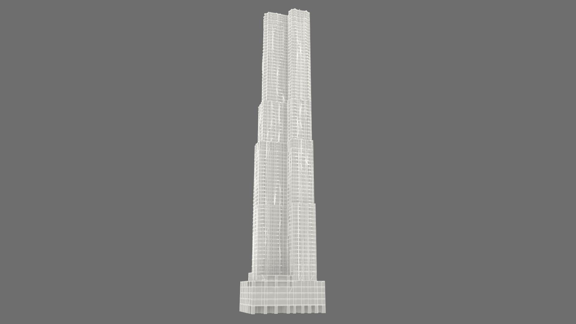 3D New York by Gehry At Night