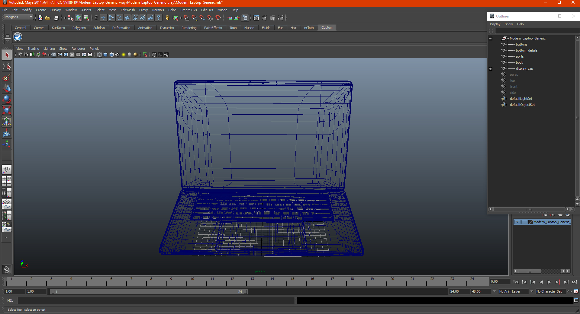 3D Modern Laptop Generic
