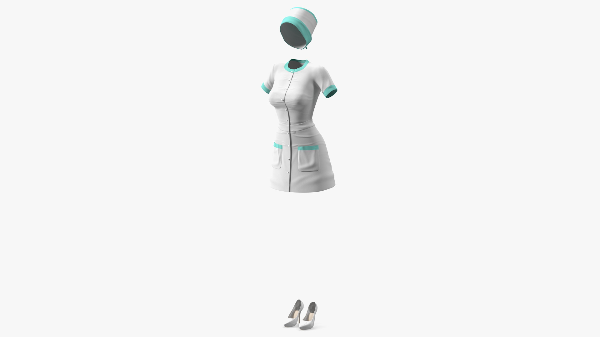 3D Nurse Uniform model