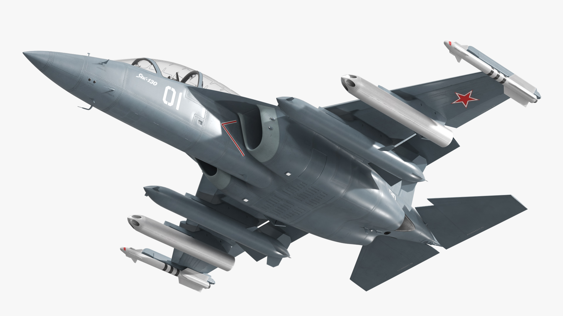 Yakovlev Yak-130 Aermacchi M-346 Light Attack Jet Rigged - view 6