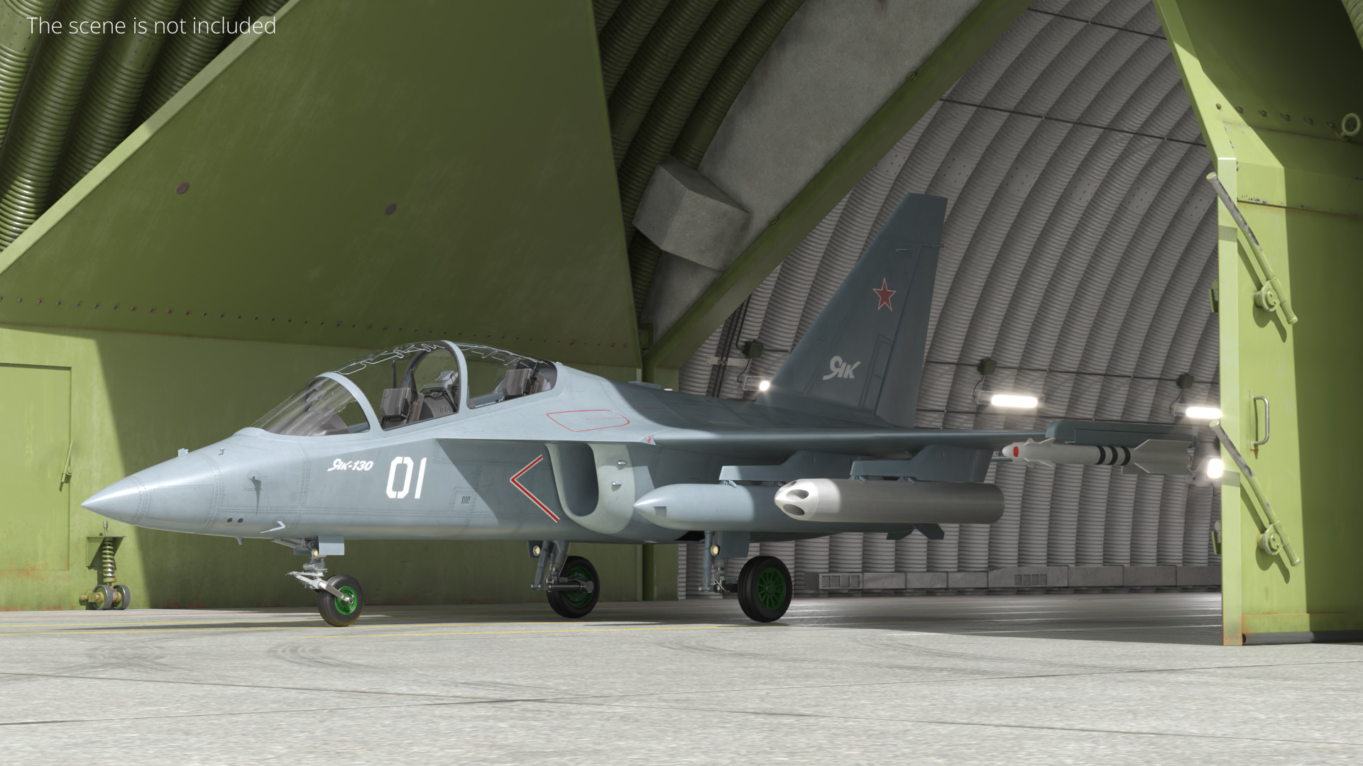 Yakovlev Yak-130 Aermacchi M-346 Light Attack Jet Rigged - view 4