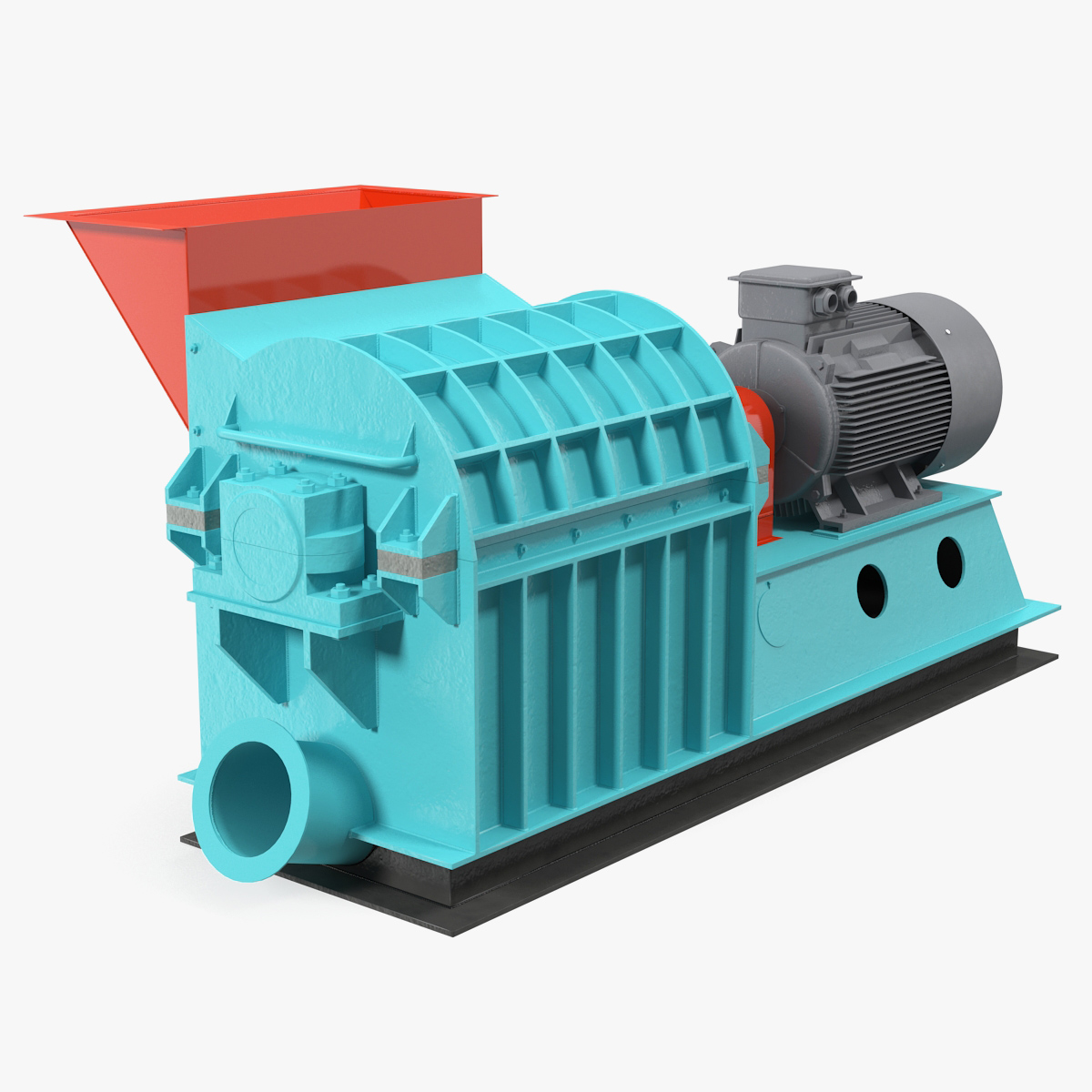 Grain Crusher Machine 3D Model