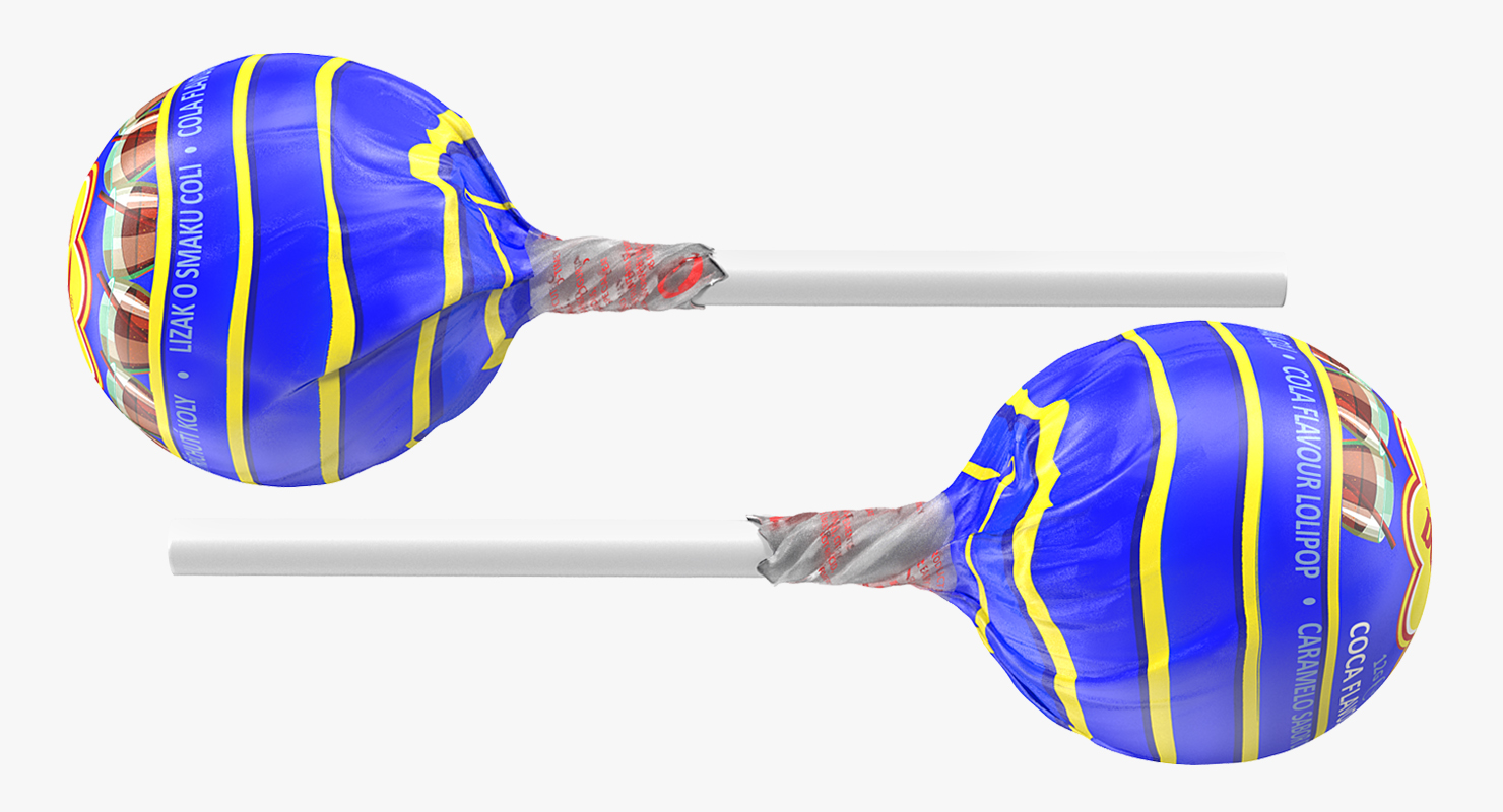 Cola Chupa Chups Wrapped 3D model