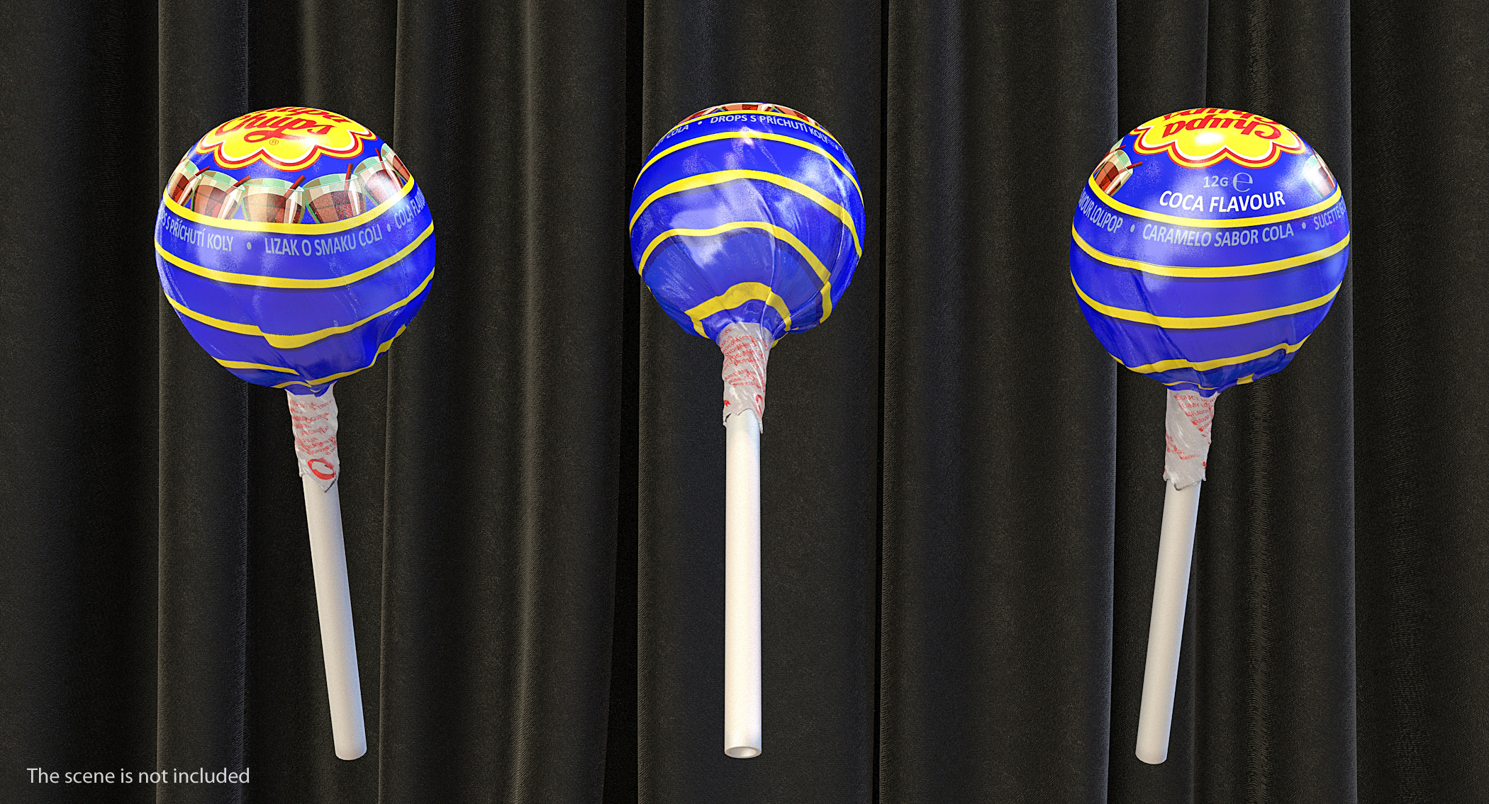 Cola Chupa Chups Wrapped 3D model