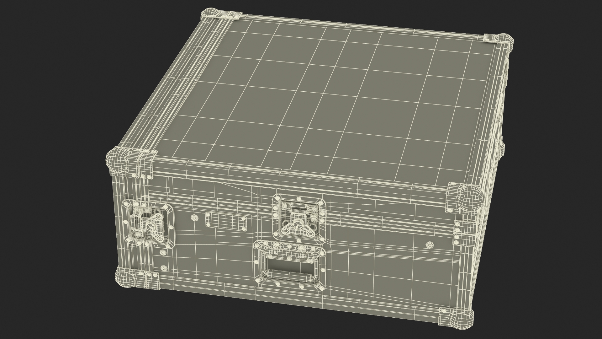 Studio Rack Flight Case 17x48x48cm 3D model