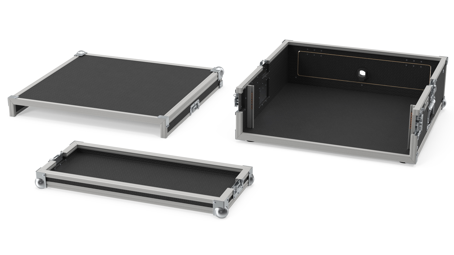 Studio Rack Flight Case 17x48x48cm 3D model
