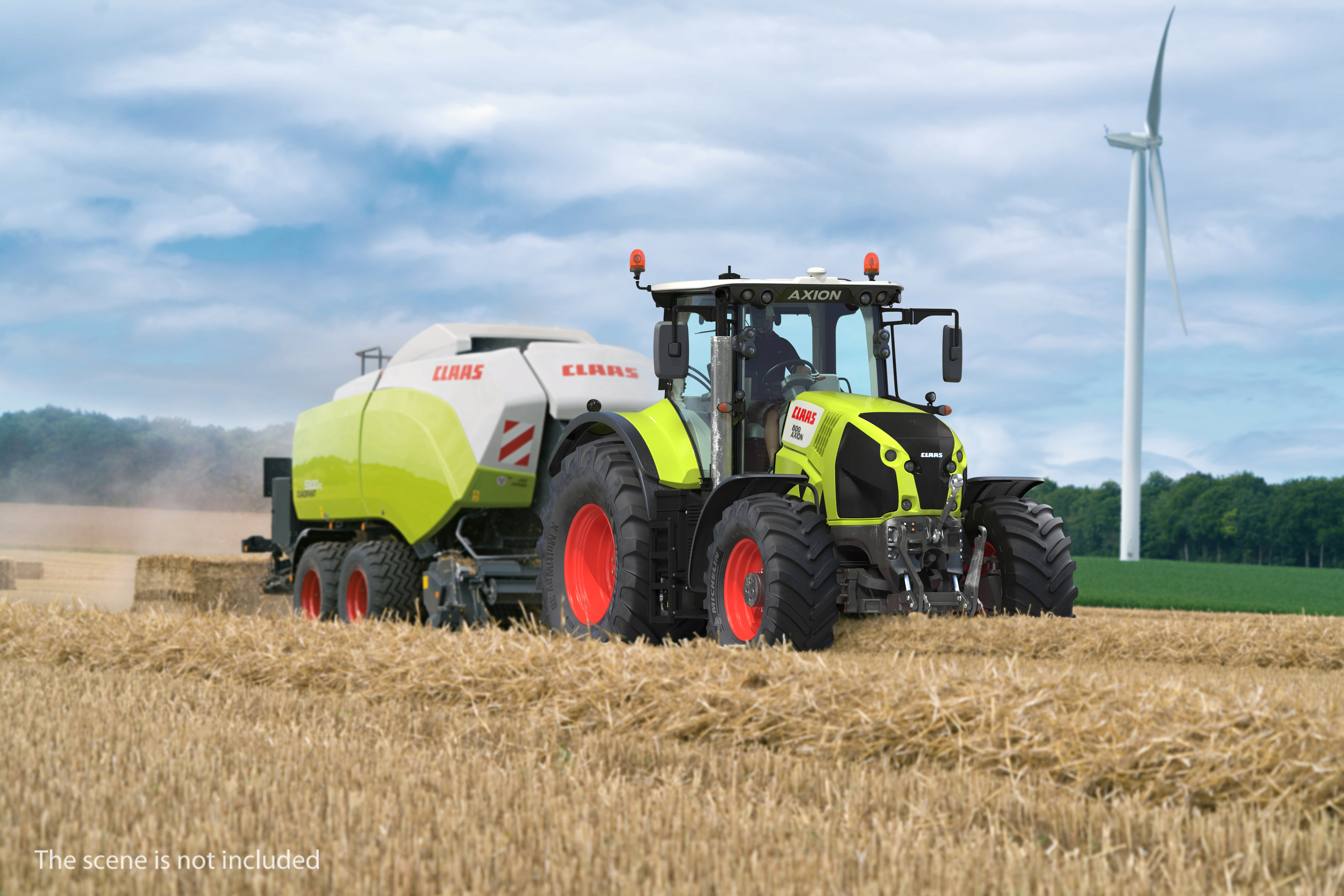 3D Tractor Claas Axion 800 model
