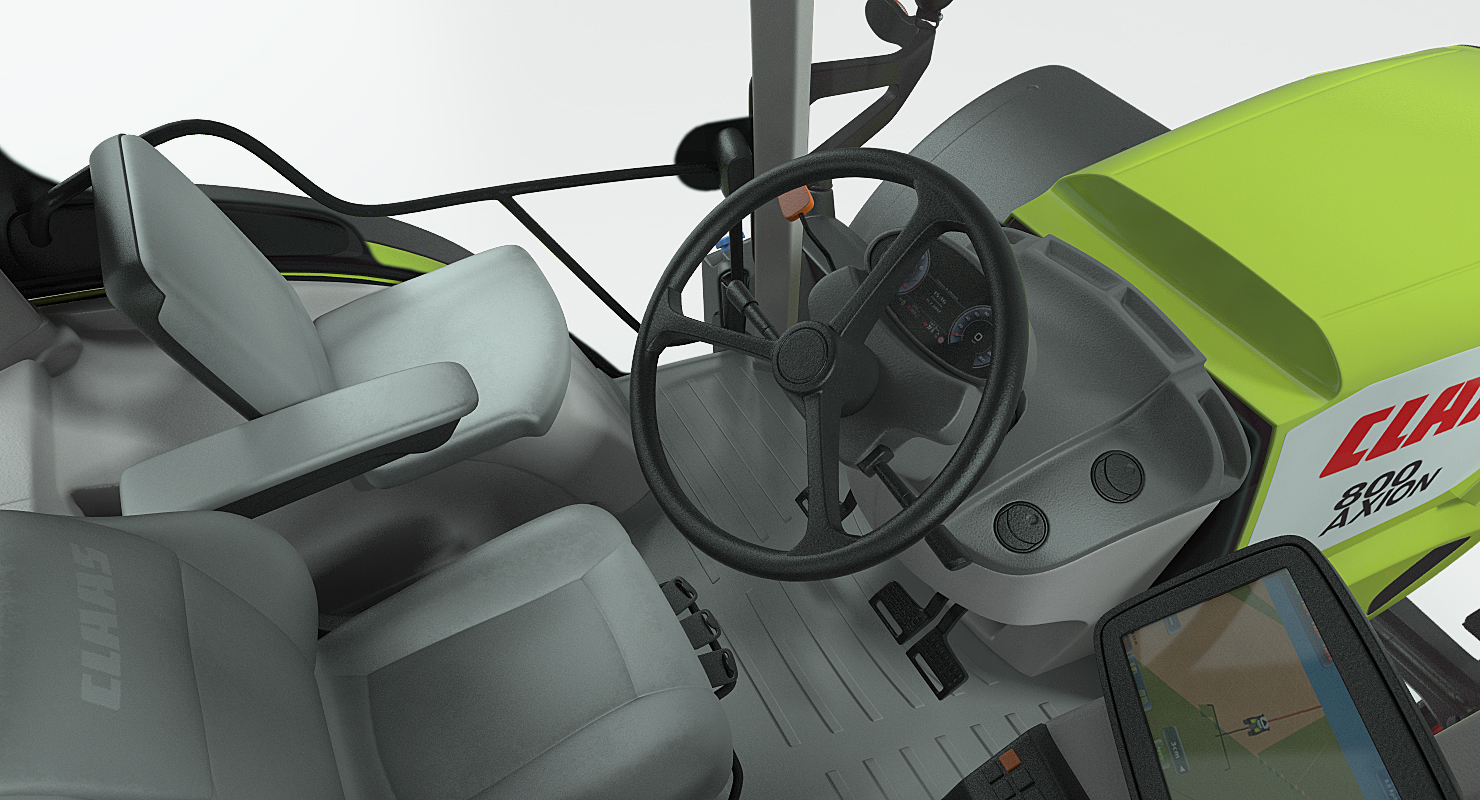 3D Tractor Claas Axion 800 model