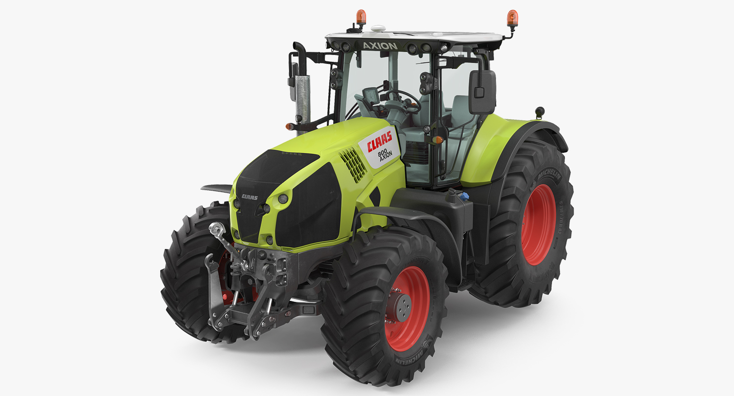 3D Tractor Claas Axion 800 model