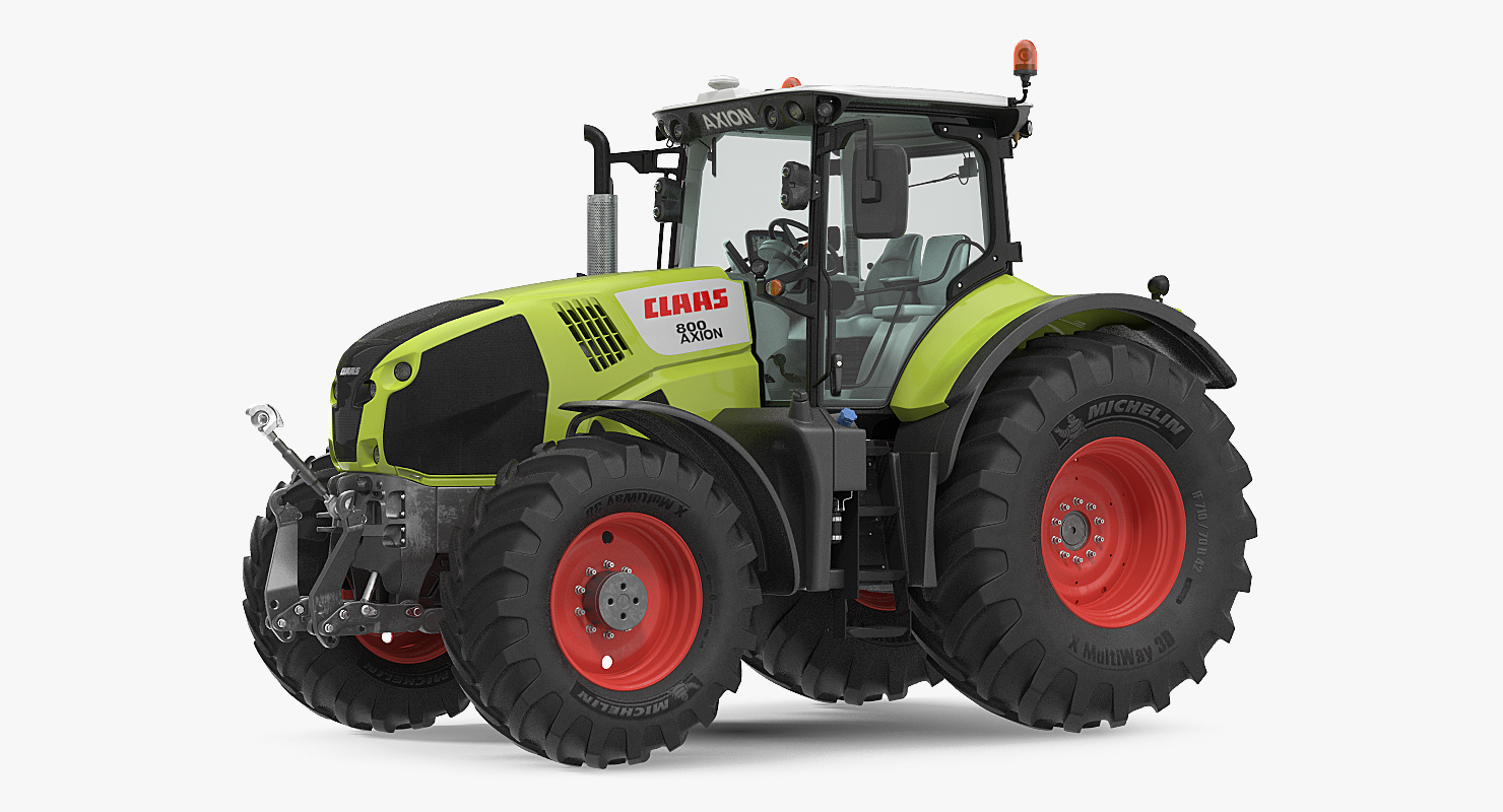 3D Tractor Claas Axion 800 model