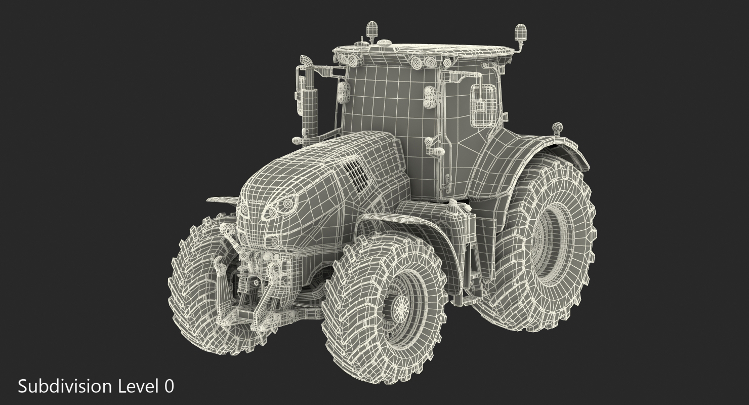 3D Tractor Claas Axion 800 model