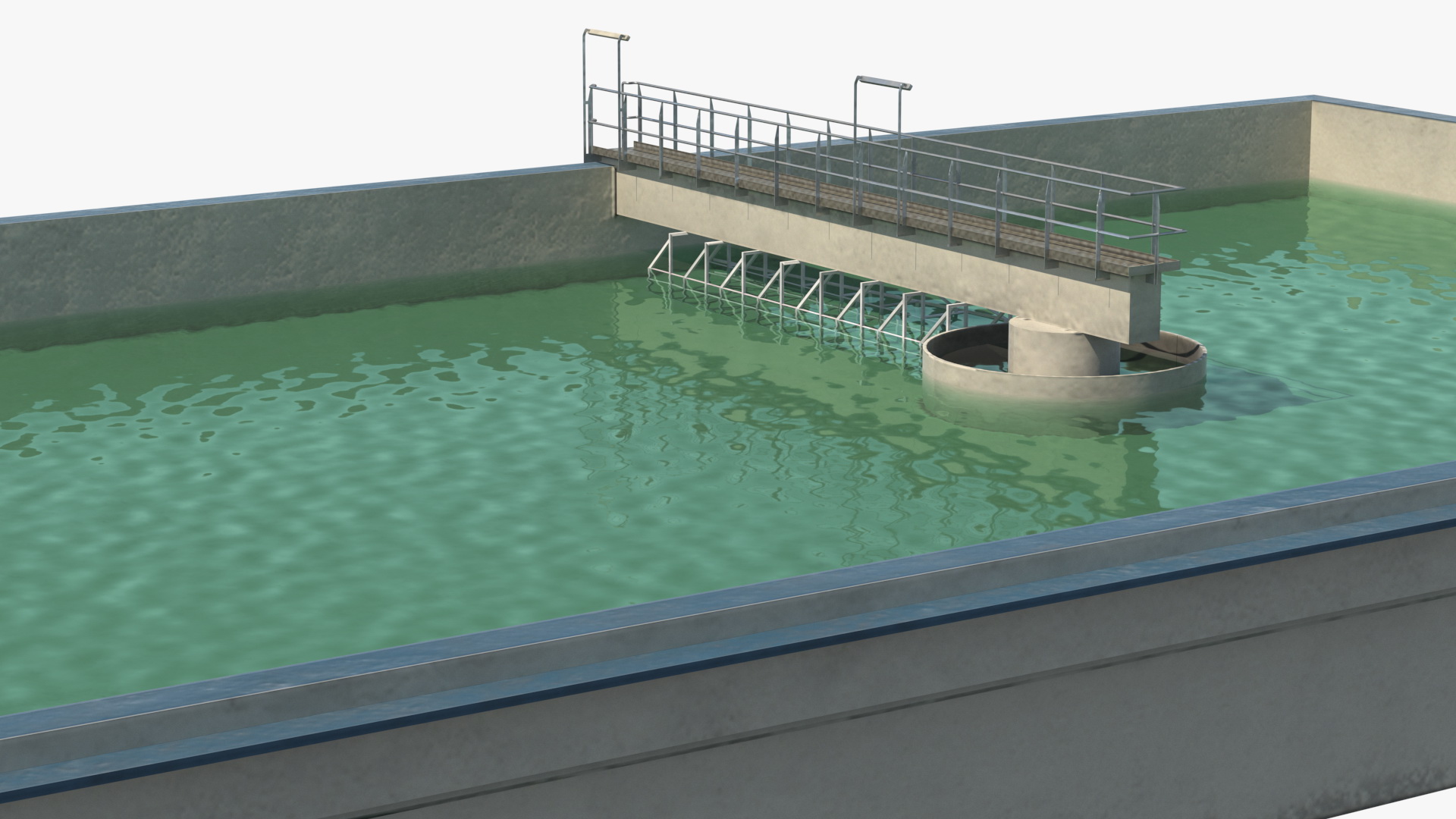 3D Wastewater Treatment Basin