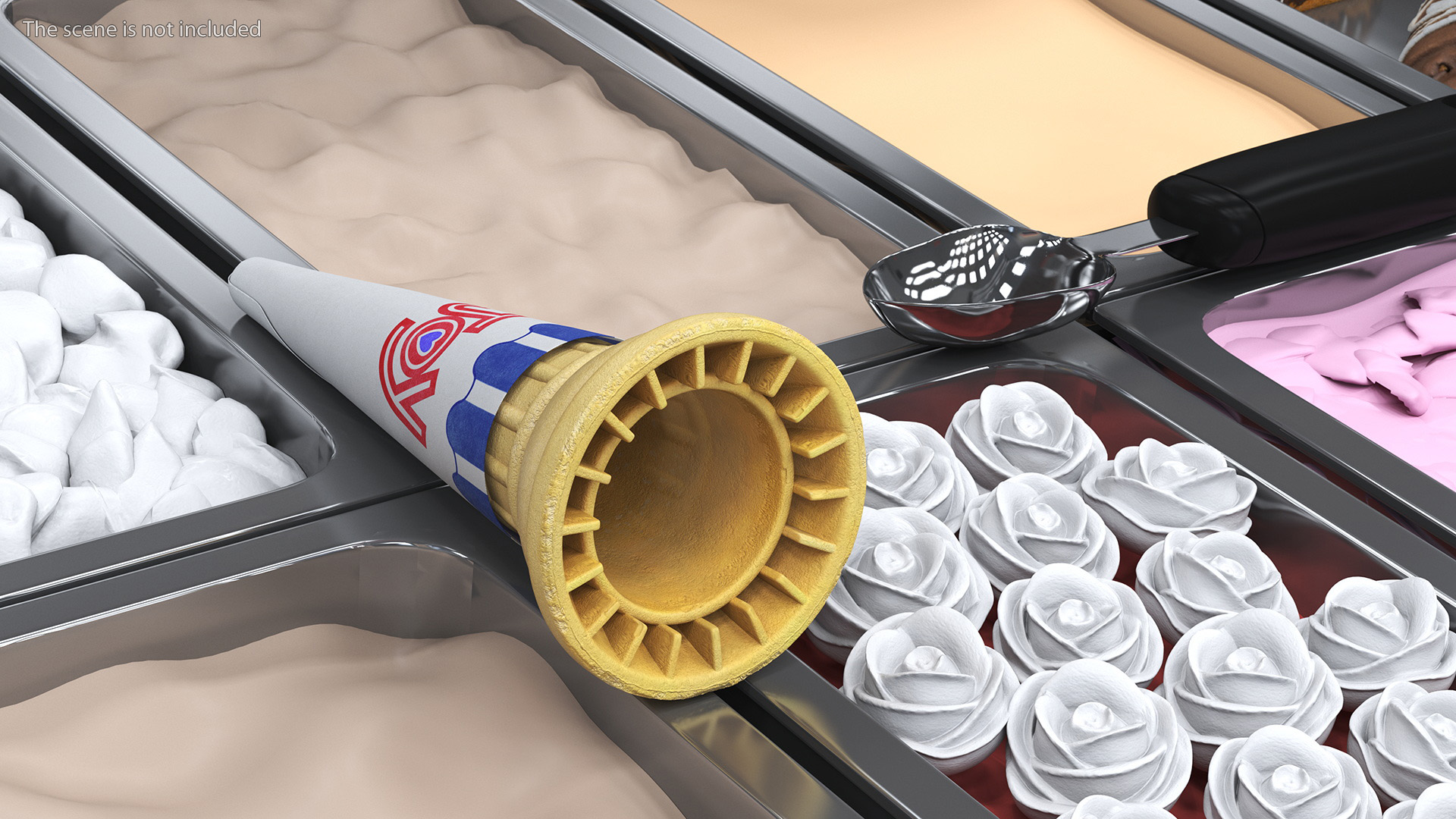3D Pointed Bottom JOY Cake Cone model