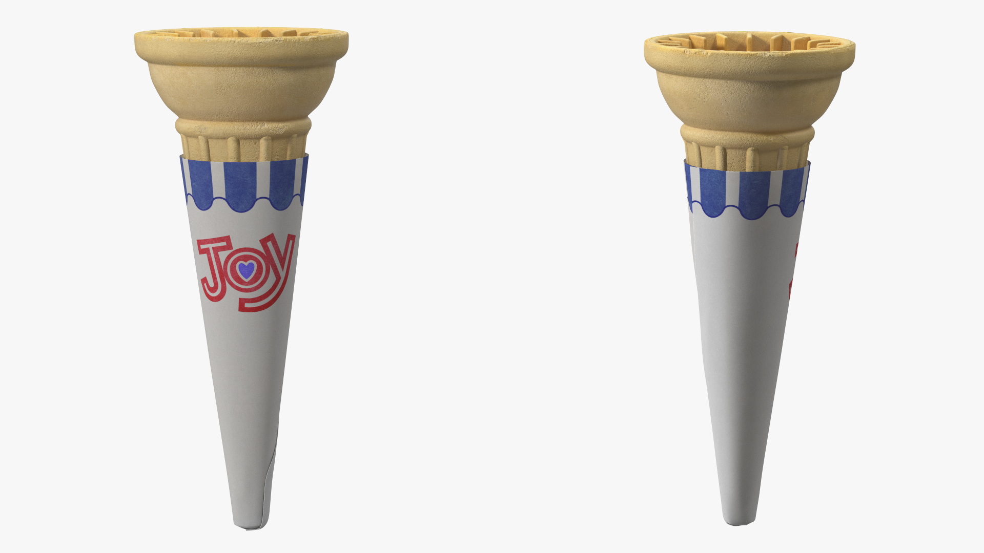 3D Pointed Bottom JOY Cake Cone model