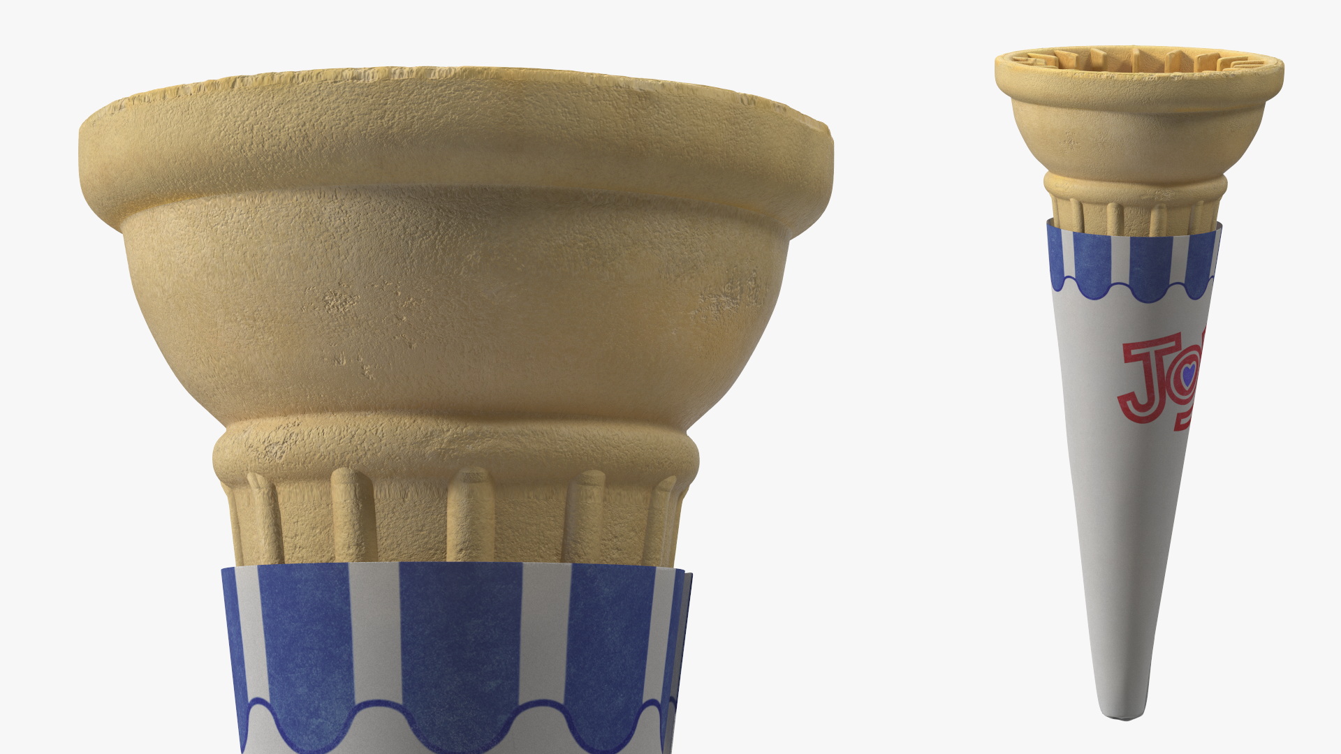 3D Pointed Bottom JOY Cake Cone model