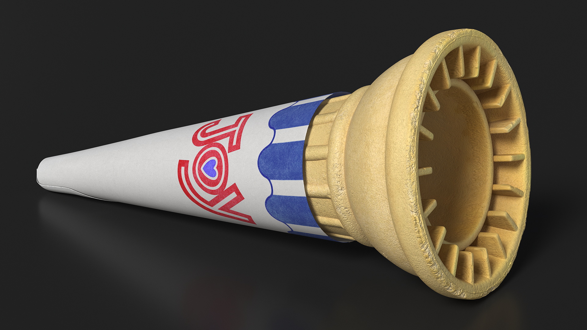 3D Pointed Bottom JOY Cake Cone model