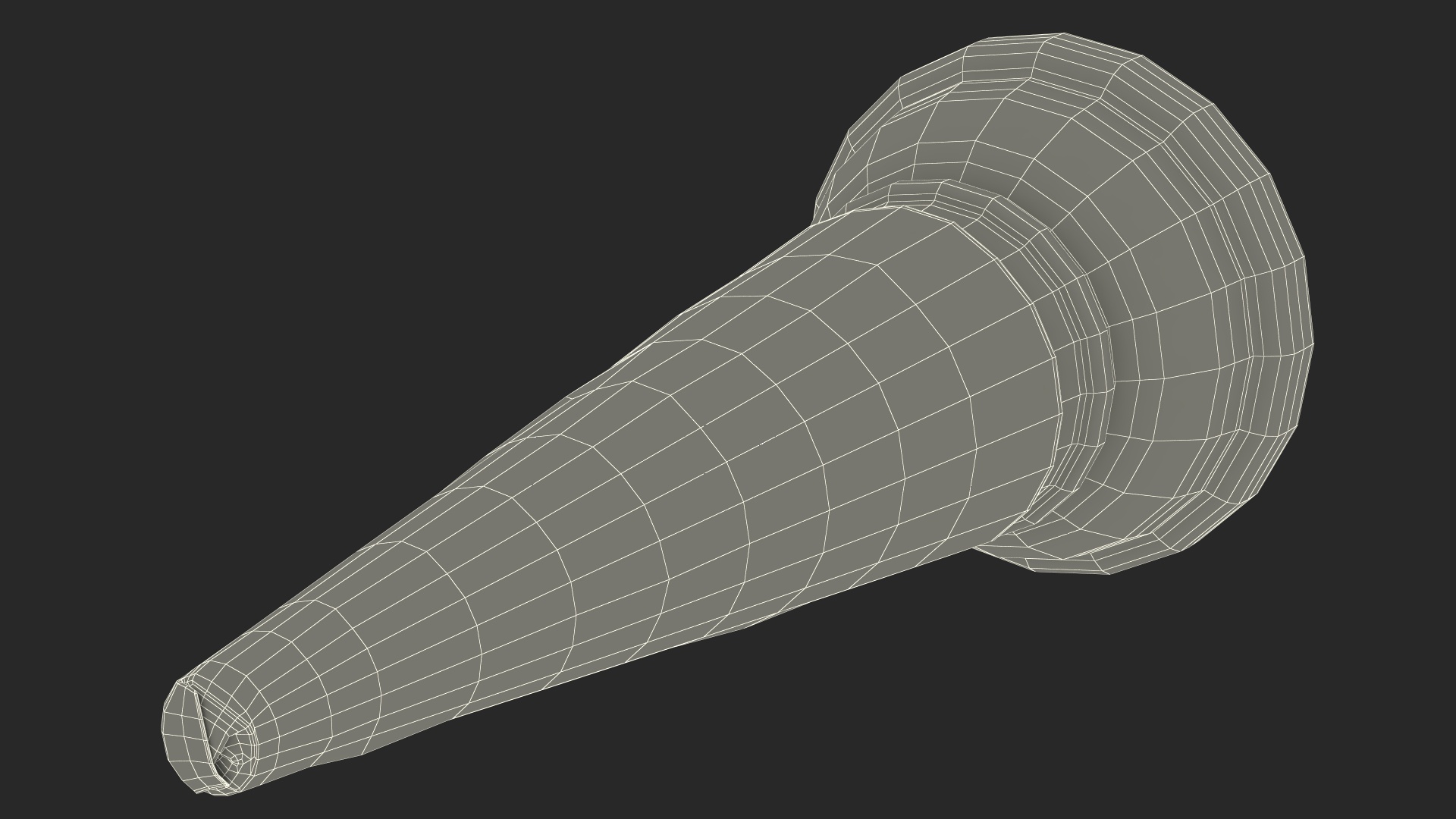3D Pointed Bottom JOY Cake Cone model
