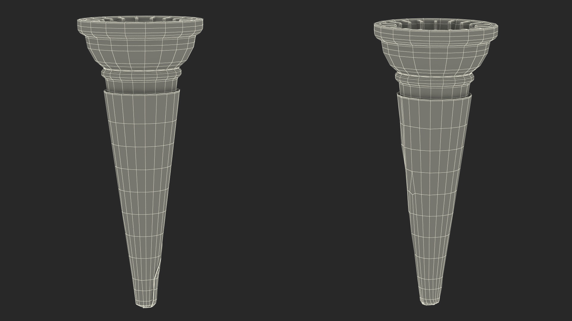 3D Pointed Bottom JOY Cake Cone model