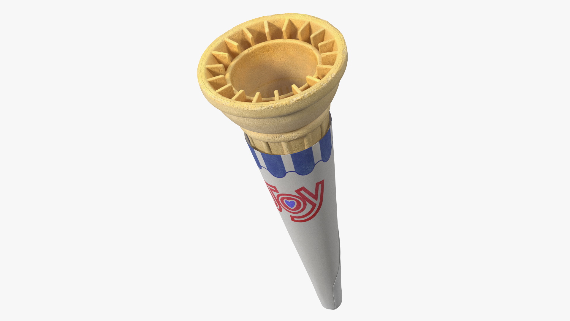 3D Pointed Bottom JOY Cake Cone model