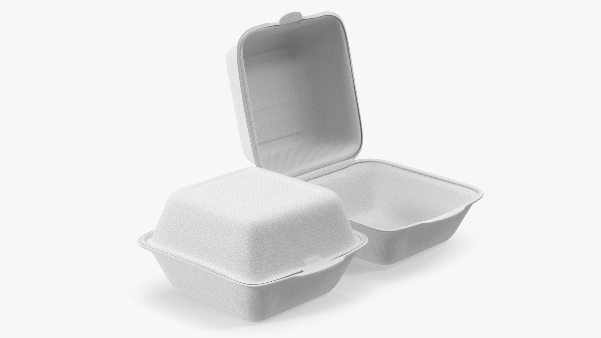 Food Box Square Set 3D model