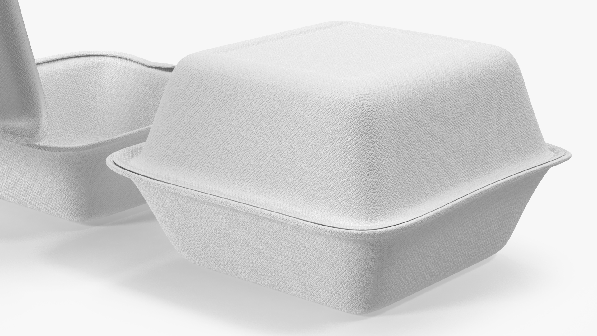 Food Box Square Set 3D model