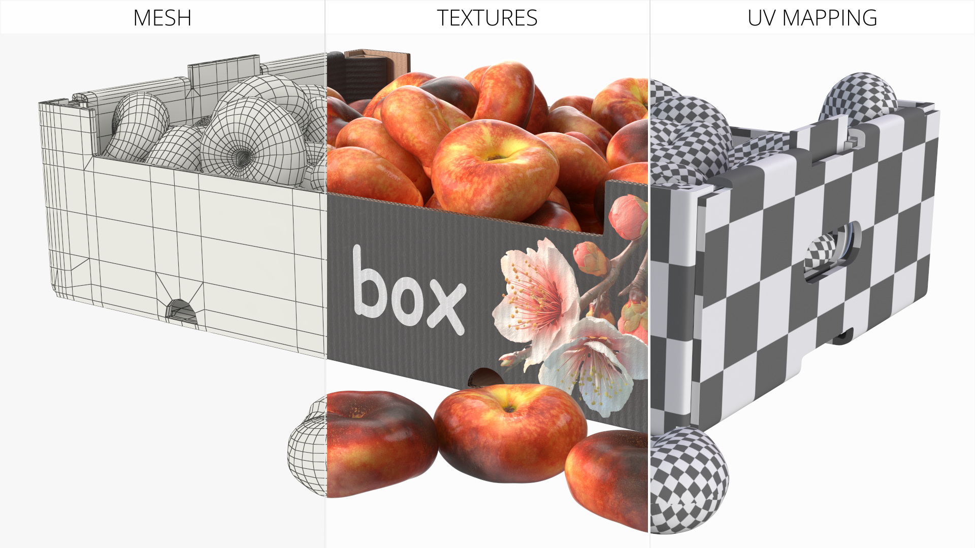 Organic Flat Peaches in Corrugated Box, view 9