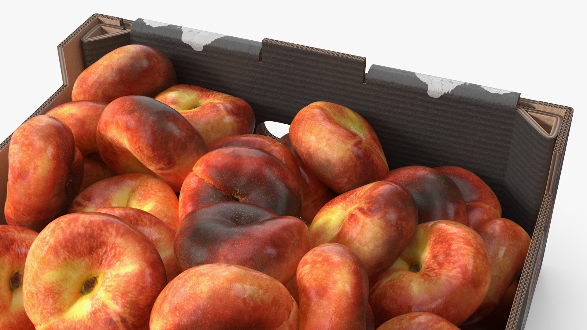 Organic Flat Peaches in Corrugated Box, view 5