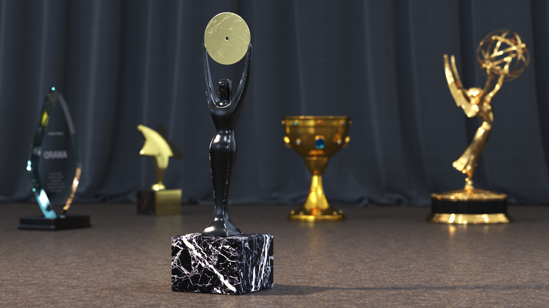 Rock and Roll Hall of Fame Trophy, view 4