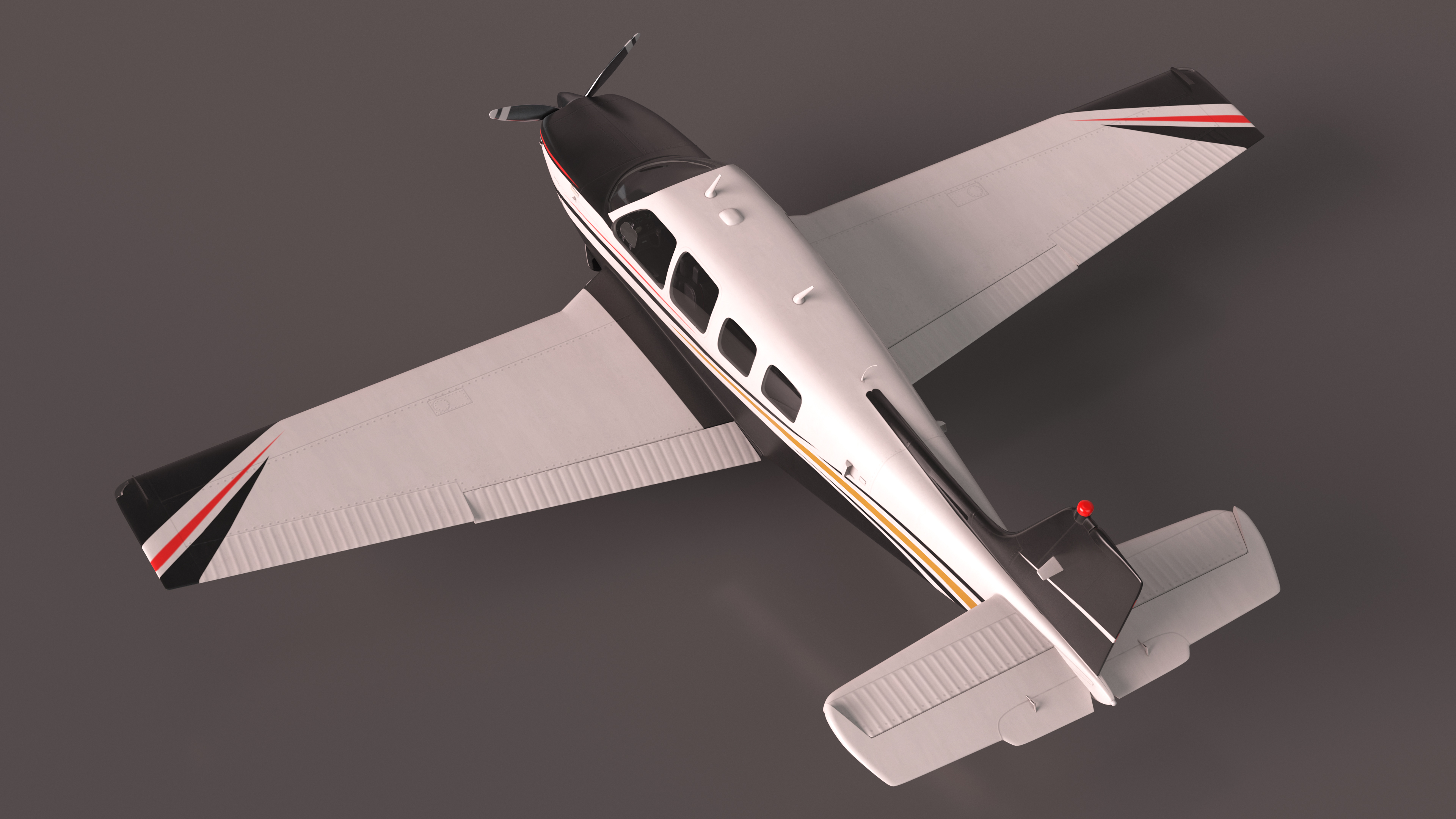 3D Flying Beechcraft Bonanza Plane