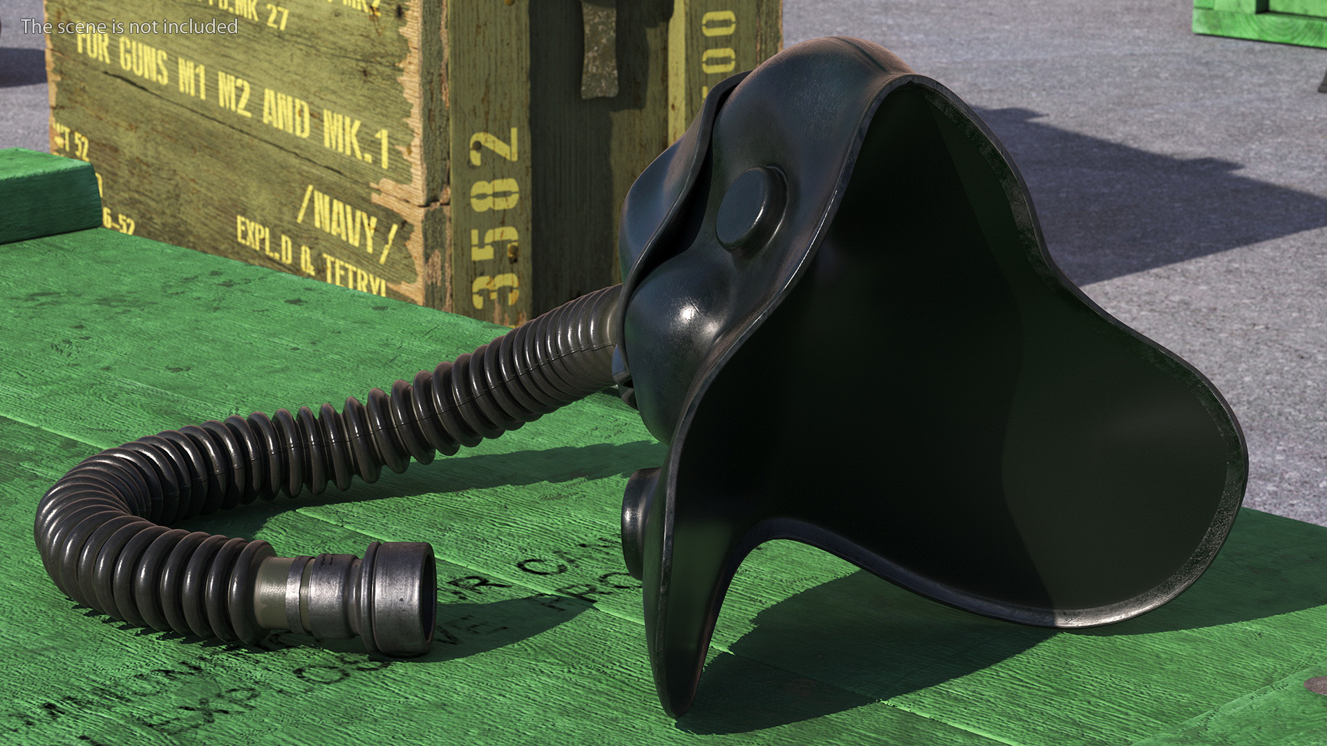 3D model Vintage Pilot Oxygen Mask
