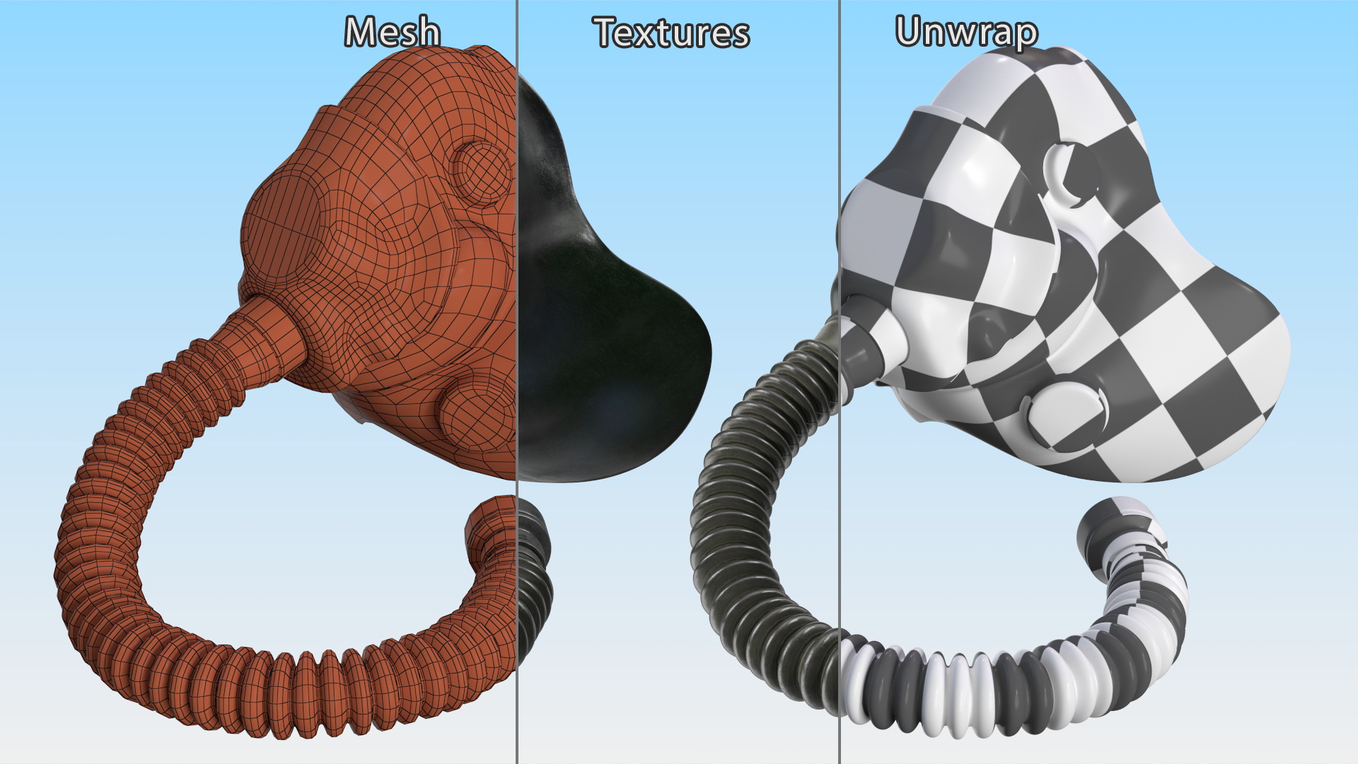 3D model Vintage Pilot Oxygen Mask