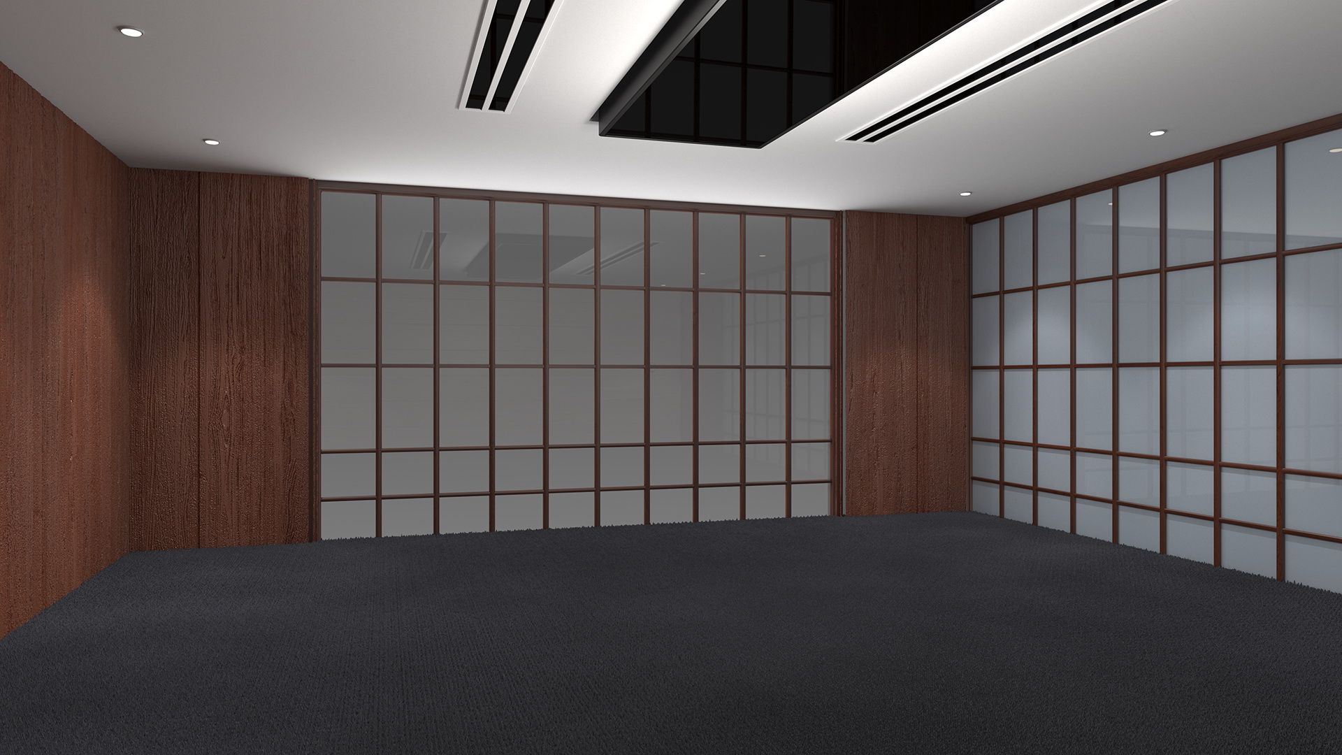 Empty Large Meeting Room 3D model