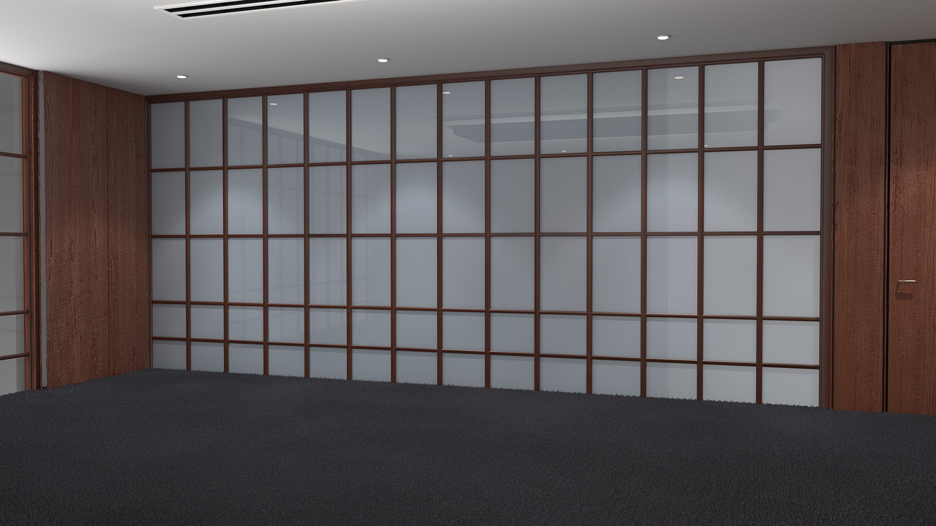 Empty Large Meeting Room 3D model