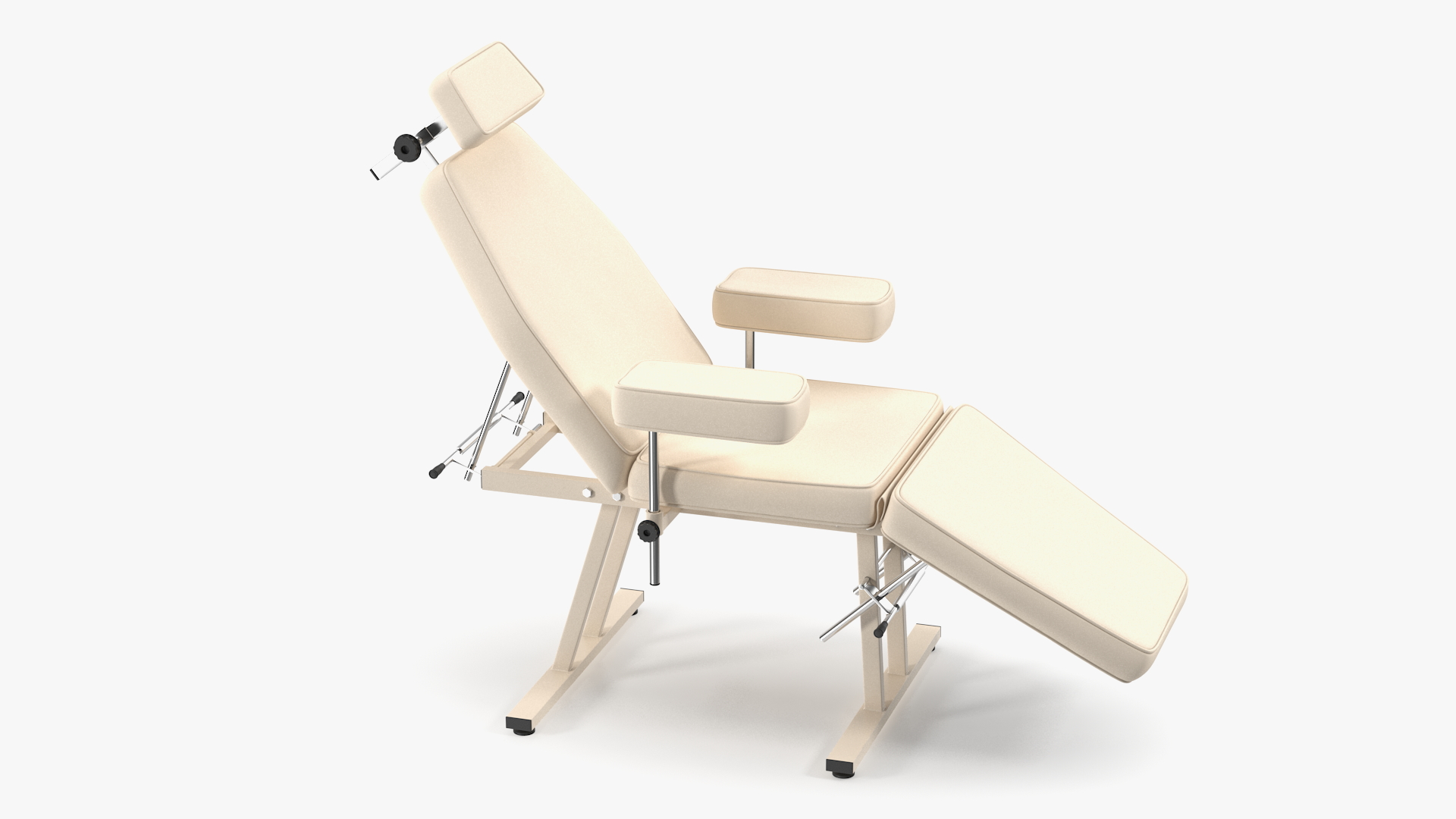 3D Patient Examination Couch Beige