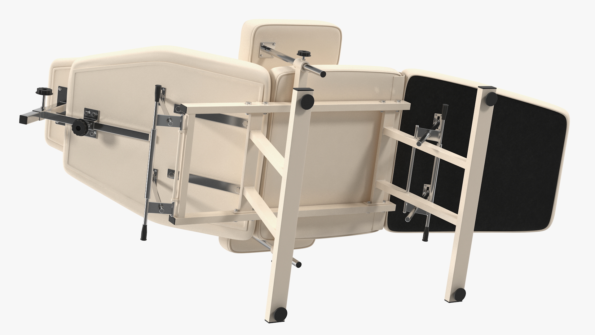 3D Patient Examination Couch Beige
