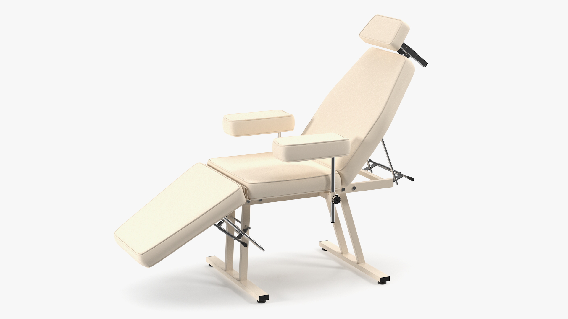 3D Patient Examination Couch Beige