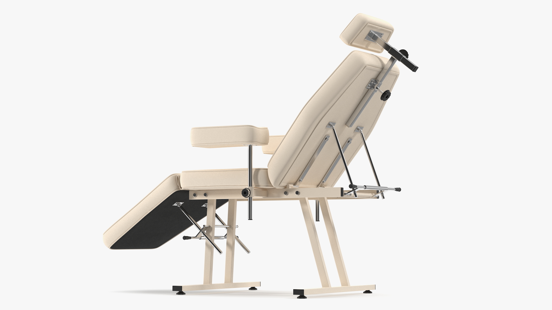 3D Patient Examination Couch Beige