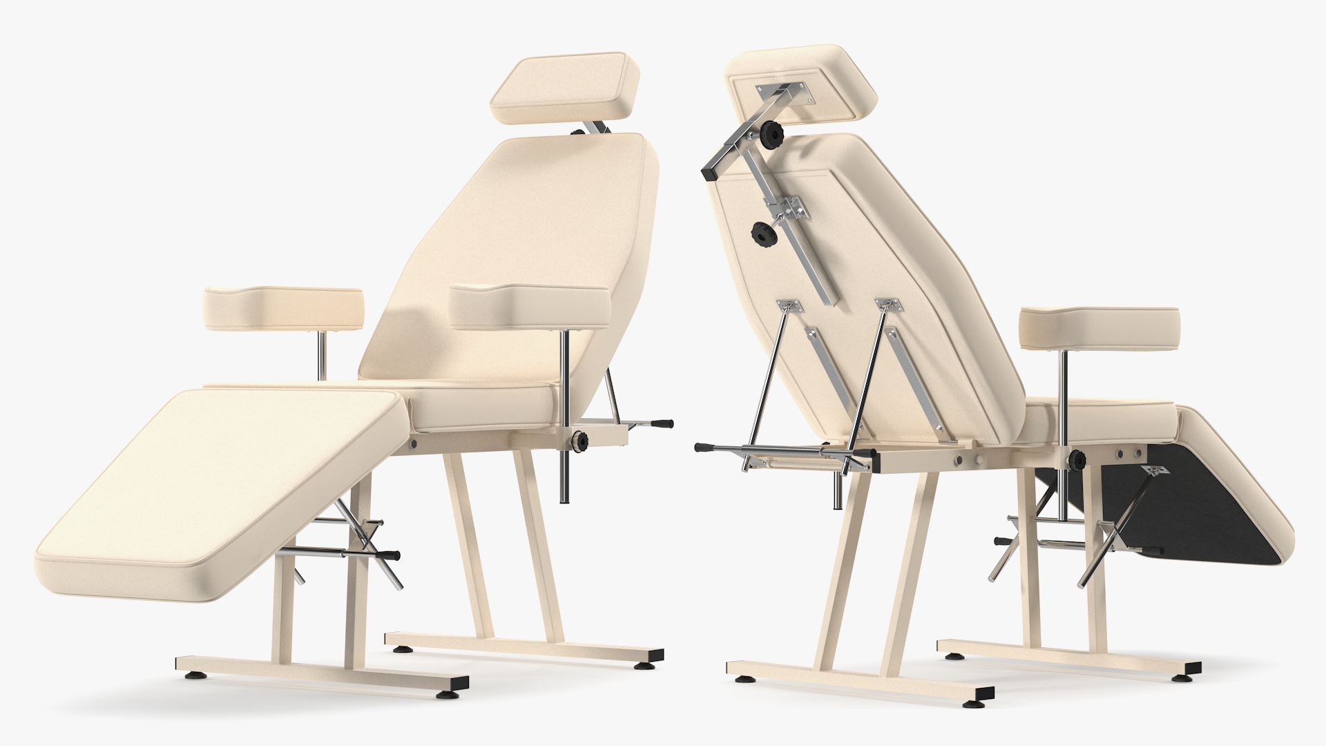 3D Patient Examination Couch Beige