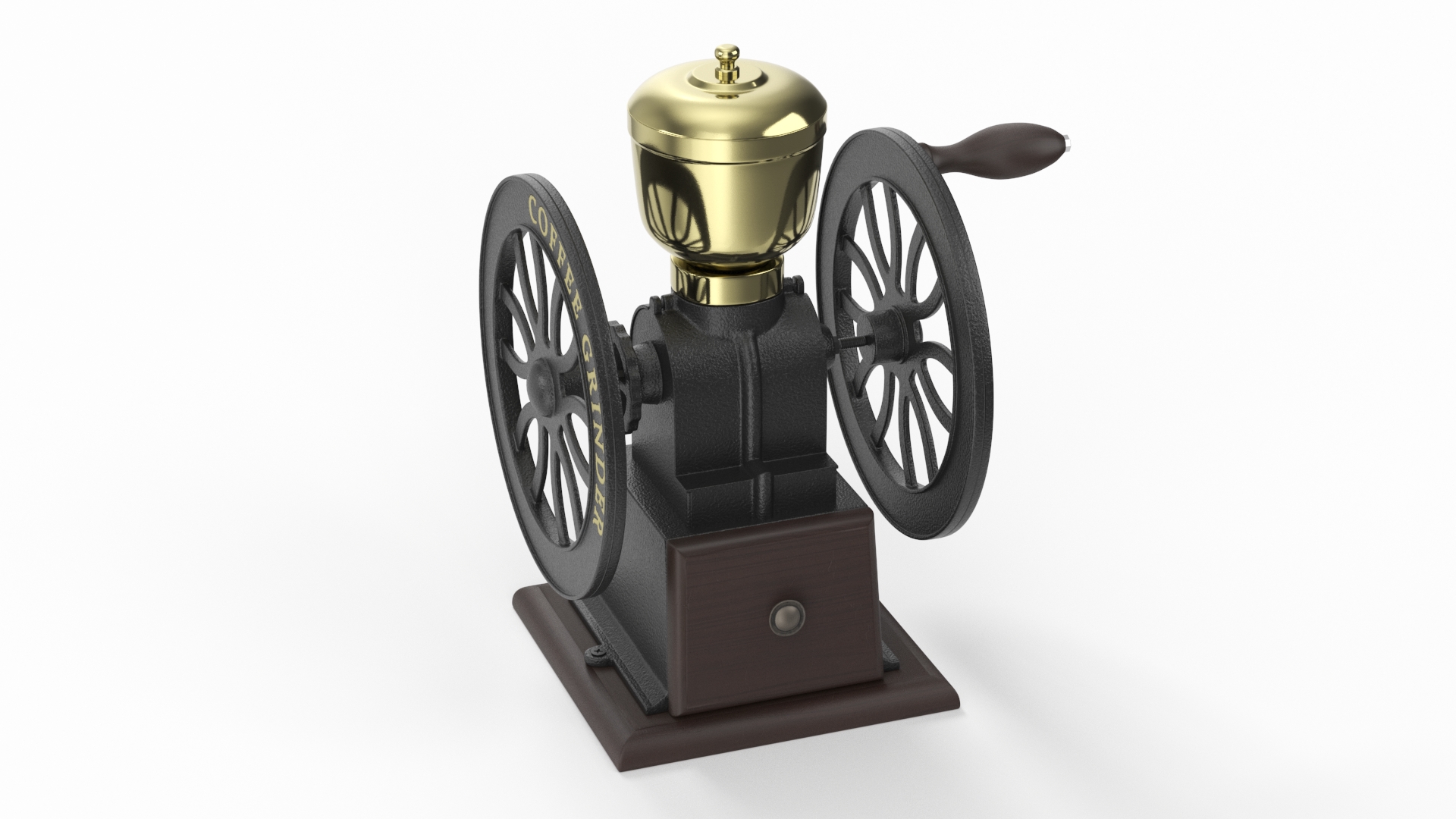 Vintage Coffee Grinder Brand New 3D