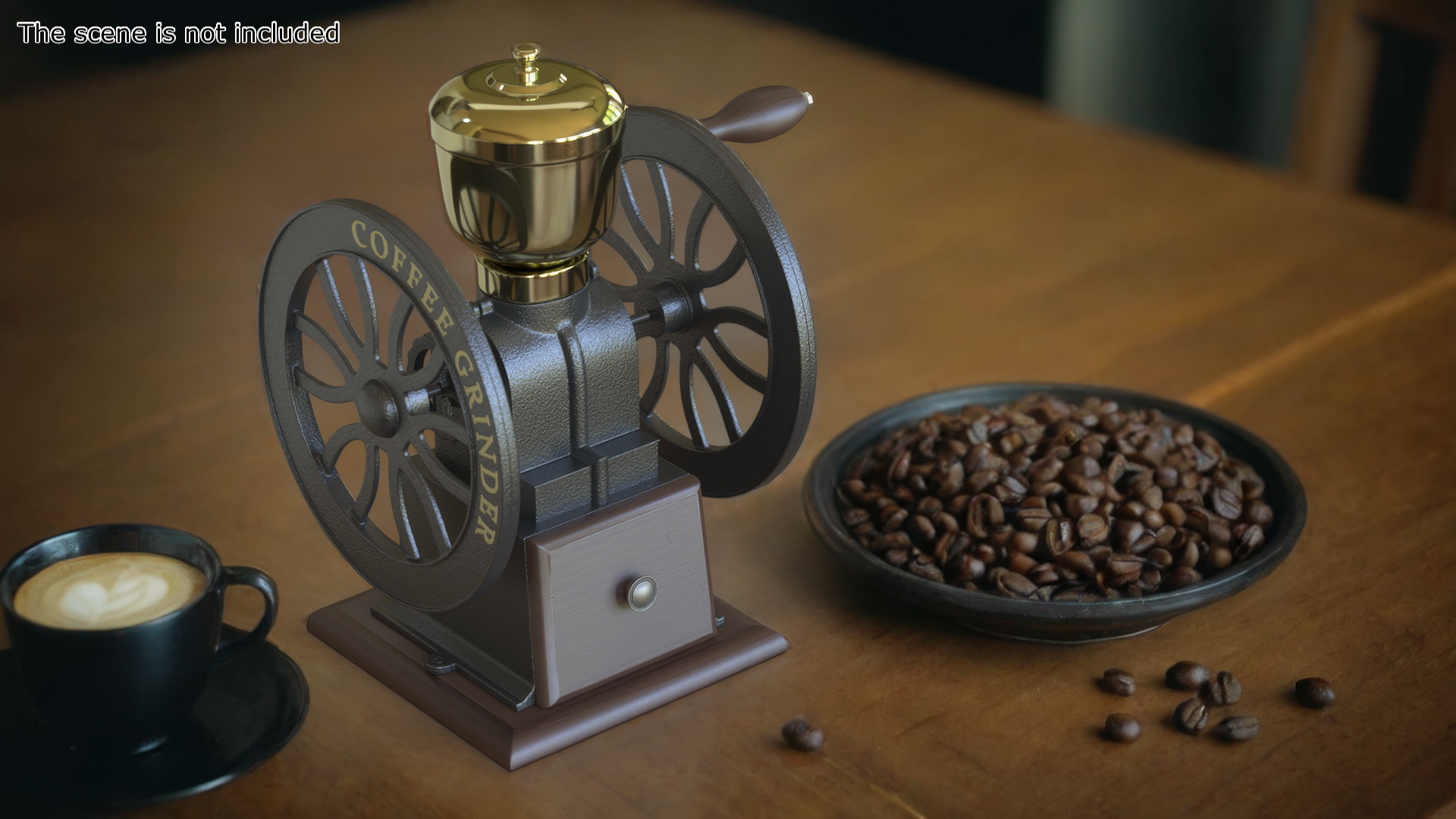 Vintage Coffee Grinder Brand New 3D