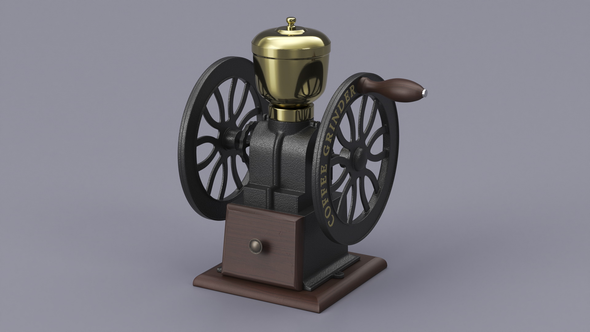 Vintage Coffee Grinder Brand New 3D