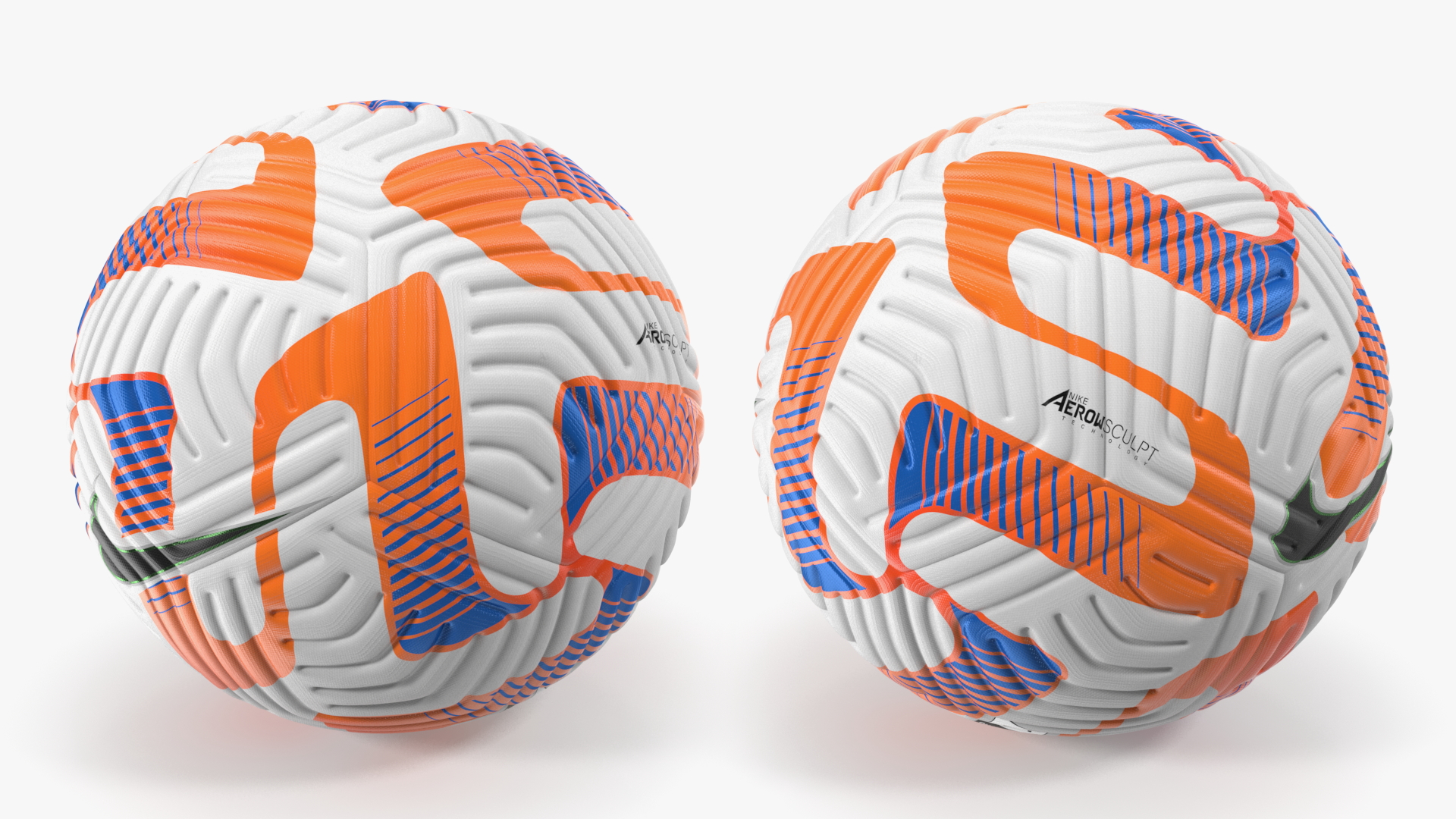 3D model Official Match Ball Nike Flight White Total Orange