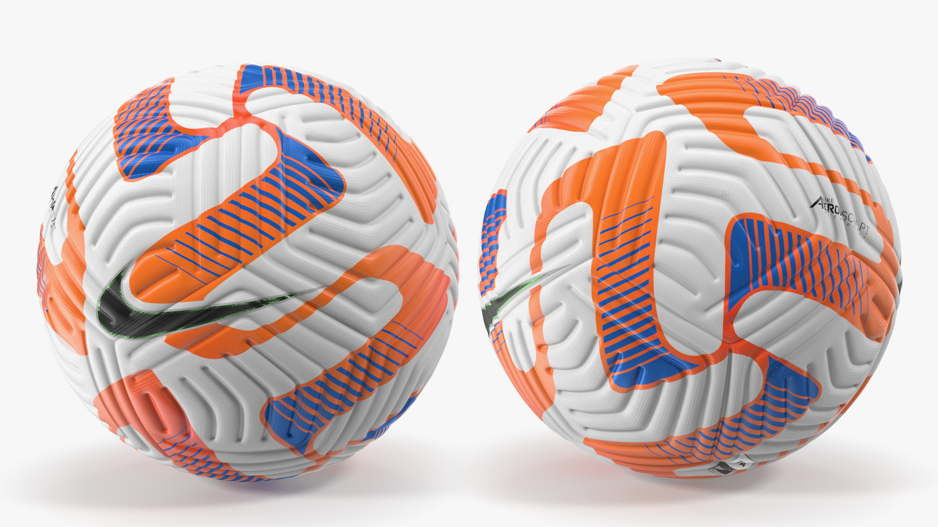 3D model Official Match Ball Nike Flight White Total Orange
