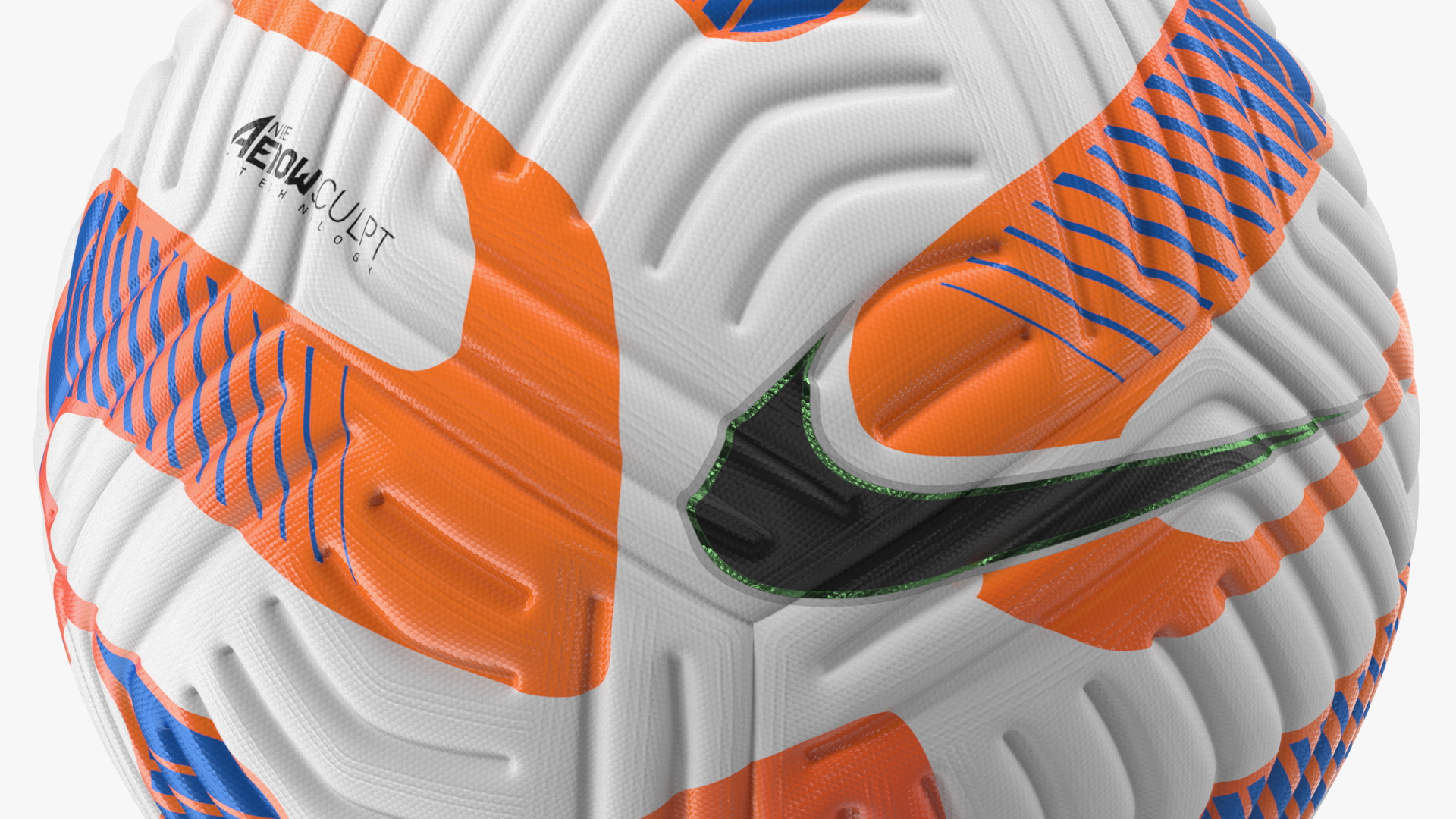 3D model Official Match Ball Nike Flight White Total Orange