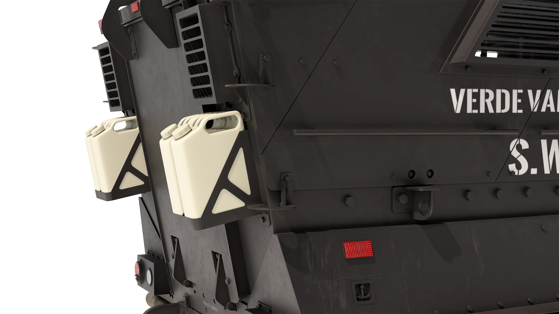 SWAT Vehicle International MaxxPro with Policemen 3D model