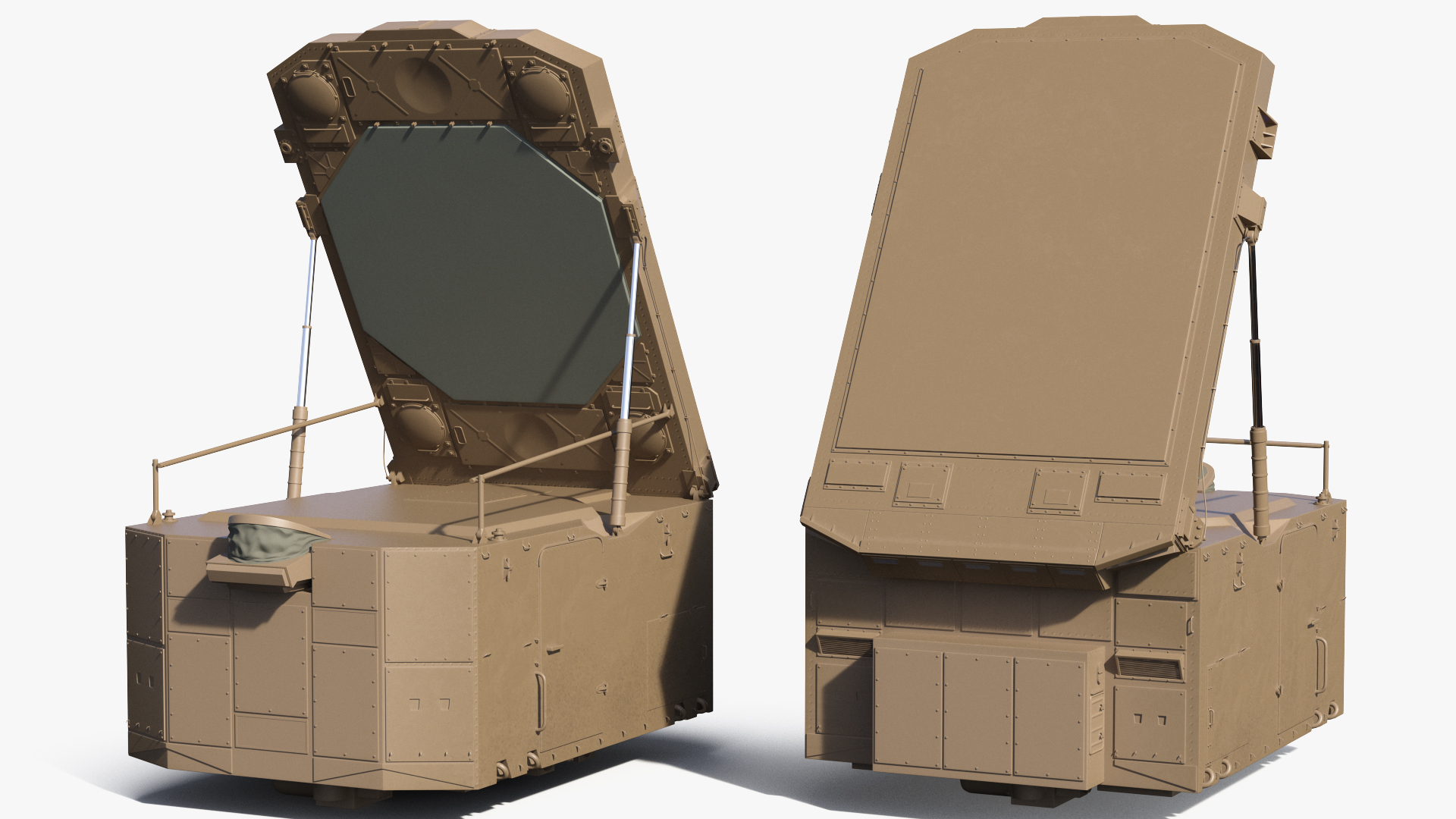 3D S300 Desert Radar Flap Lid B model