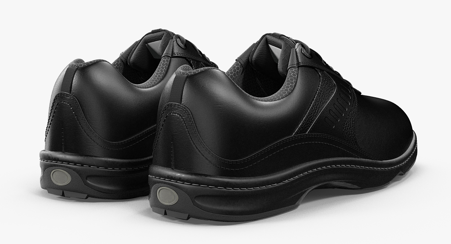 Mens Black Sport Shoes 3D