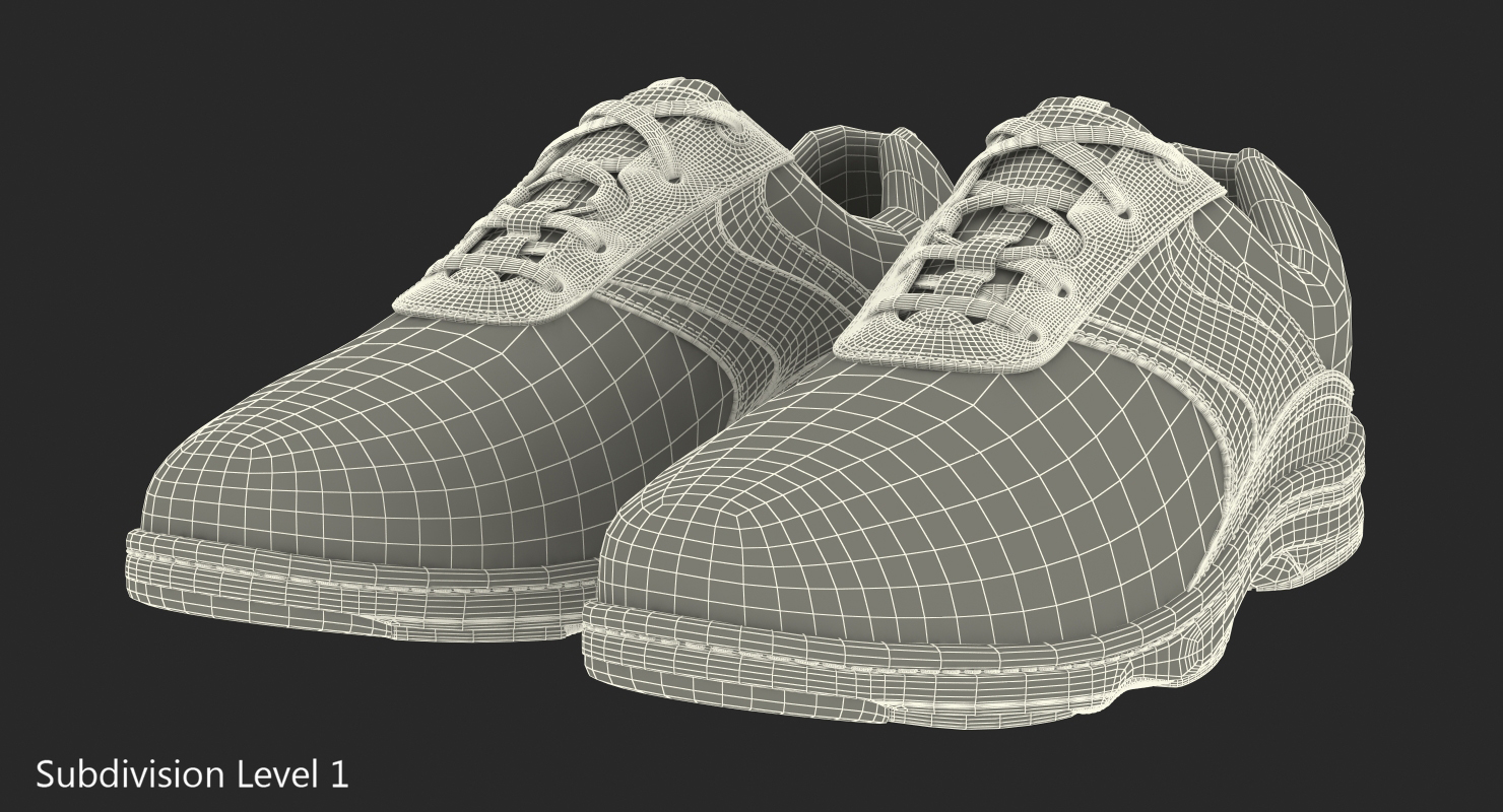 Mens Black Sport Shoes 3D