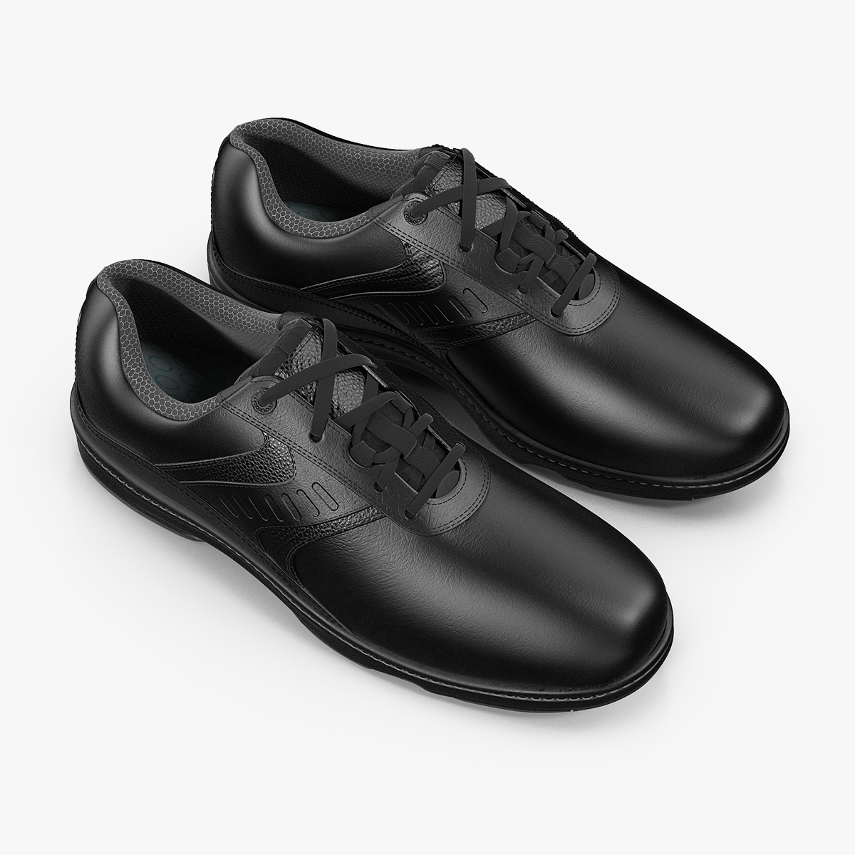 Mens Black Sport Shoes 3D Model