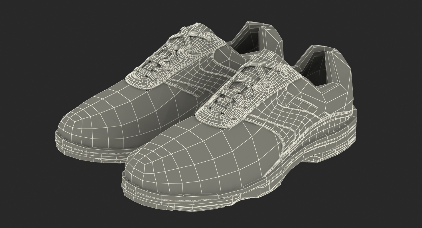 Mens Black Sport Shoes 3D